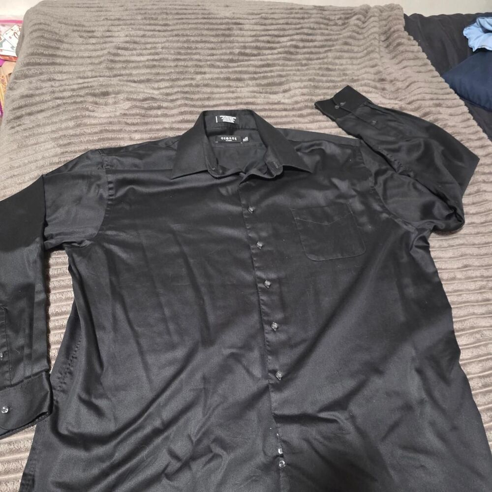 George Men's Black Shirt